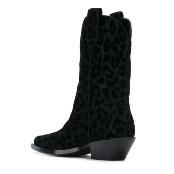 DOLCE & GABBANA Leopard Print Cowboy Boots BNIB - Picture 2 of 5
